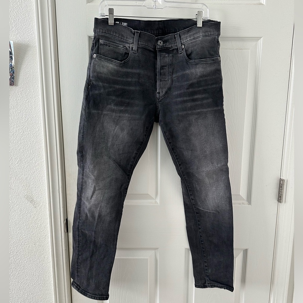 G-Star Raw 3301 Men's Black Denim Jeans